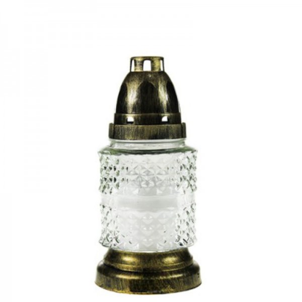 Steklena nagrobna sveča majhna S-92